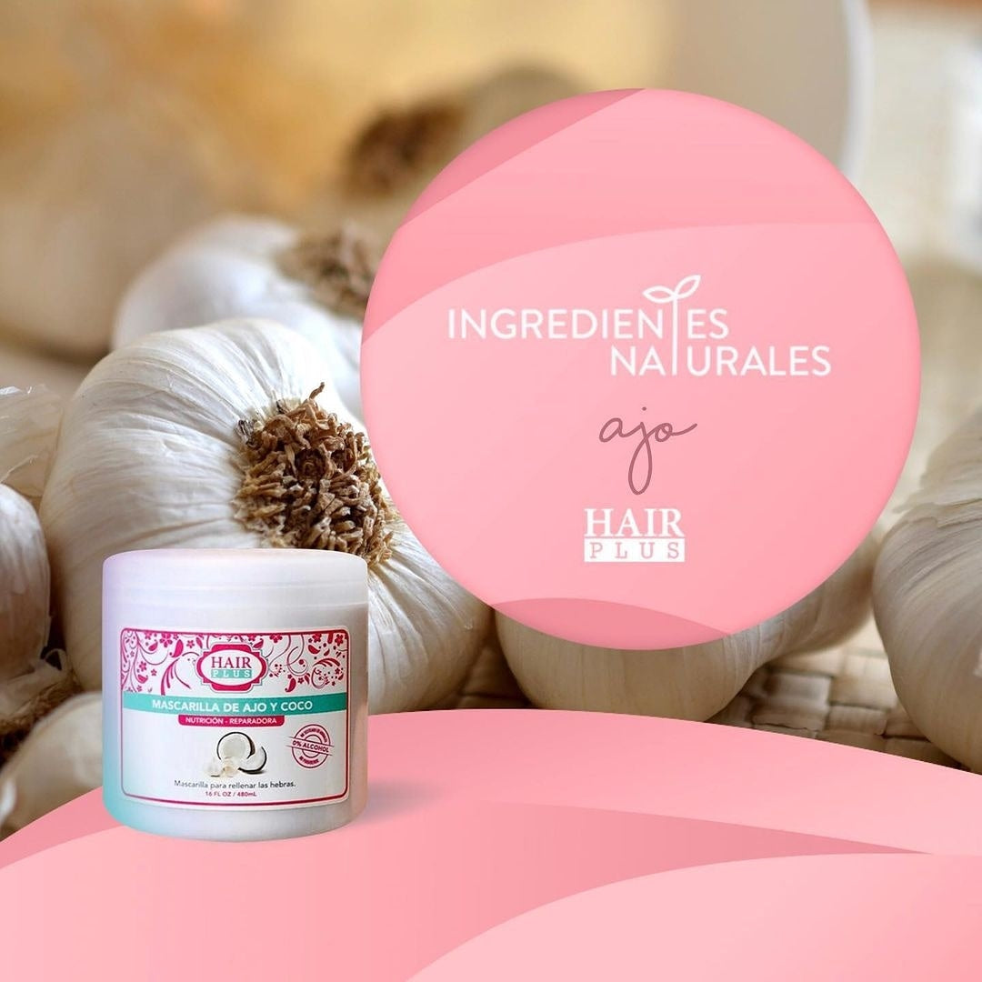 Mascarilla de Ajo y Coco